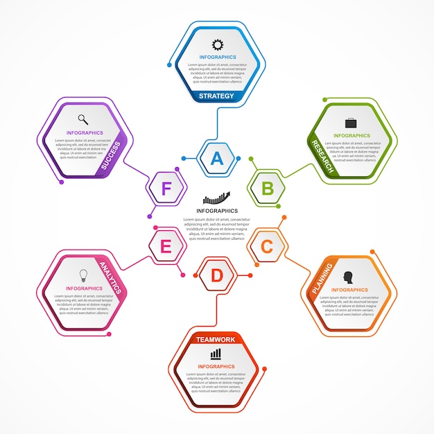 Abstracte opties infographics sjabloon