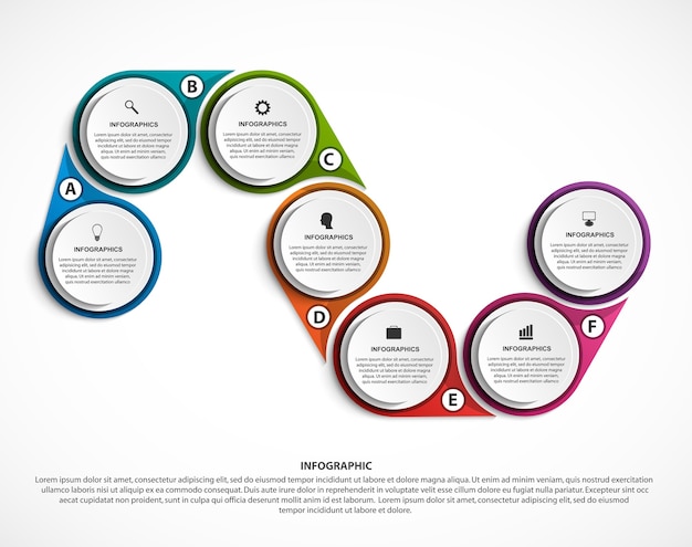 Abstracte opties infographics sjabloon.