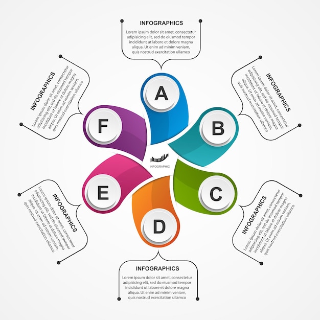 Abstracte opties infographics sjabloon