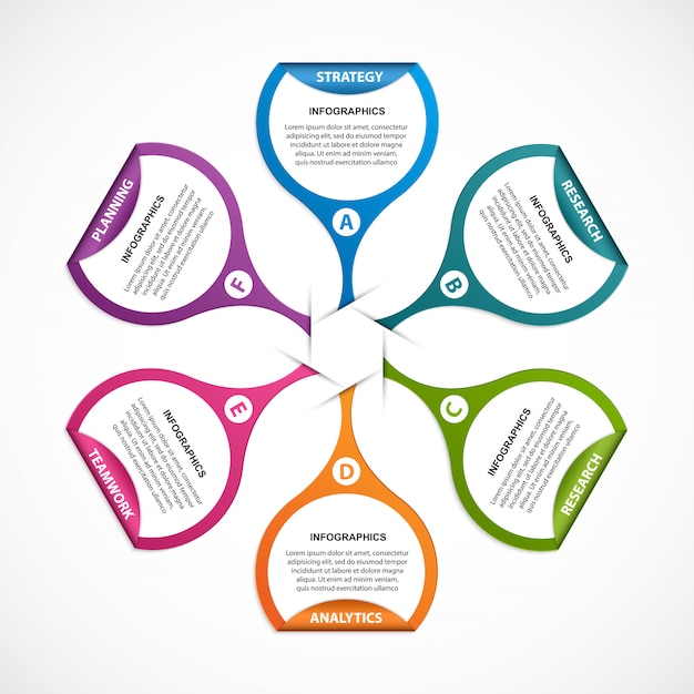 Vector abstracte opties infographics sjabloon.