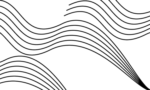 Abstracte optische zwarte golflijnen achtergrond
