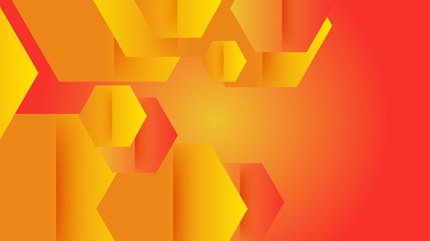 Abstracte oranje en gele achtergrond Geometrische achtergrond met abstracte vormen