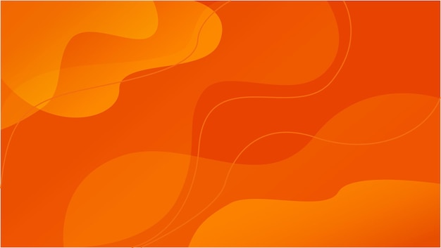 Abstracte oranje gradiënt achtergrondvector met golfschermlaag