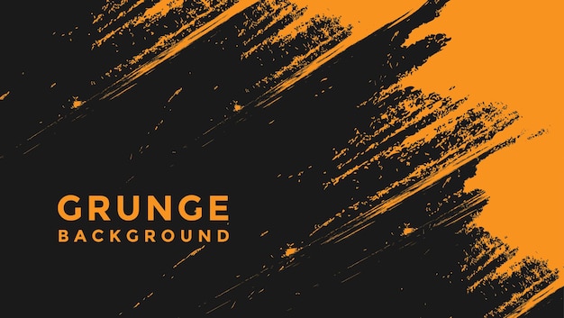 Abstracte oranje grunge textuur in zwarte achtergrond goed gebruik voor banner of presentatie