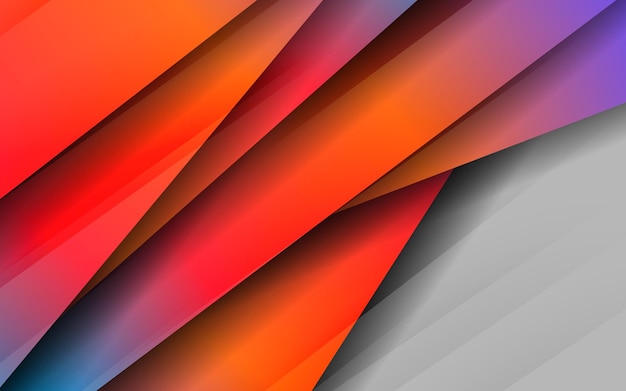 Abstracte overlappende laag papercut gradiënt achtergrond vector