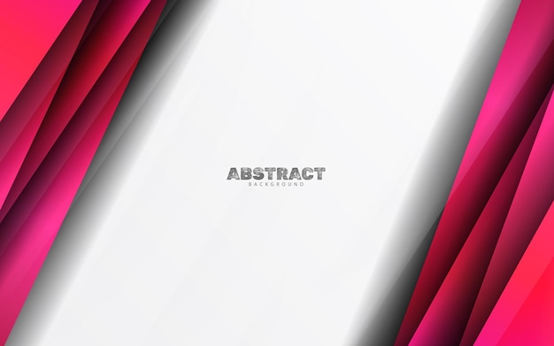Abstracte overlappende laag papercut roze kleur achtergrond vector