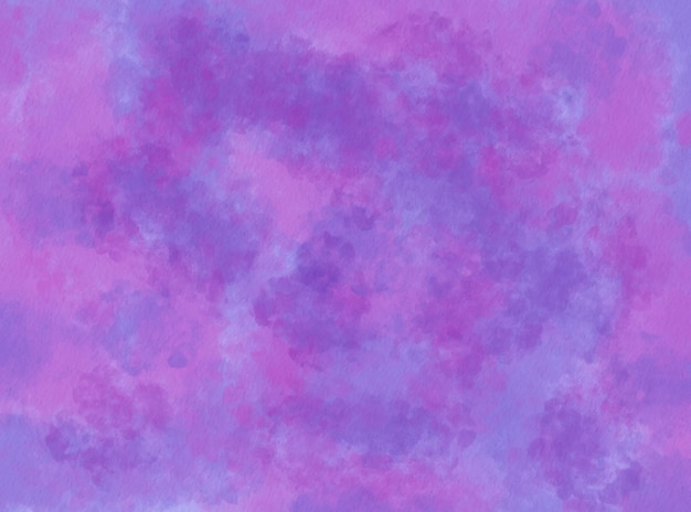 Abstracte paarse kleurrijke aquarel handgeschilderde achtergrond