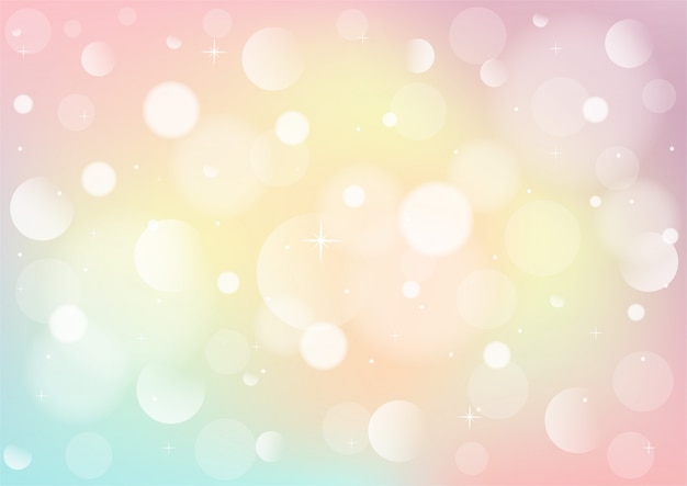 abstracte pastel hemel met bokeh. regenboog licht achtergrond.