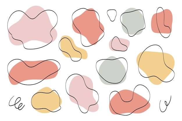 Abstracte pastelvormen