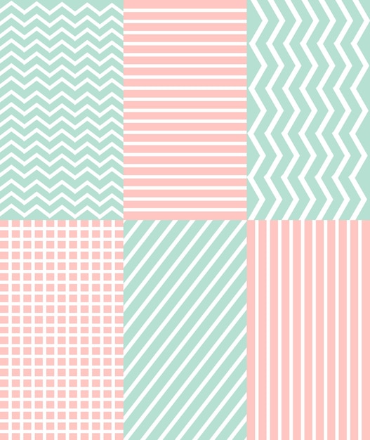 Abstracte patroonset, ontwerp voor decoratie, inpakpapier, print, stof of textiel, vector