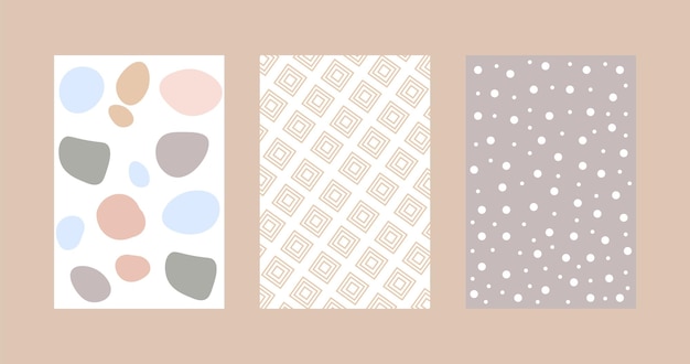 Abstracte patroonset, ontwerp voor decoratie, inpakpapier, print, stof of textiel, vector