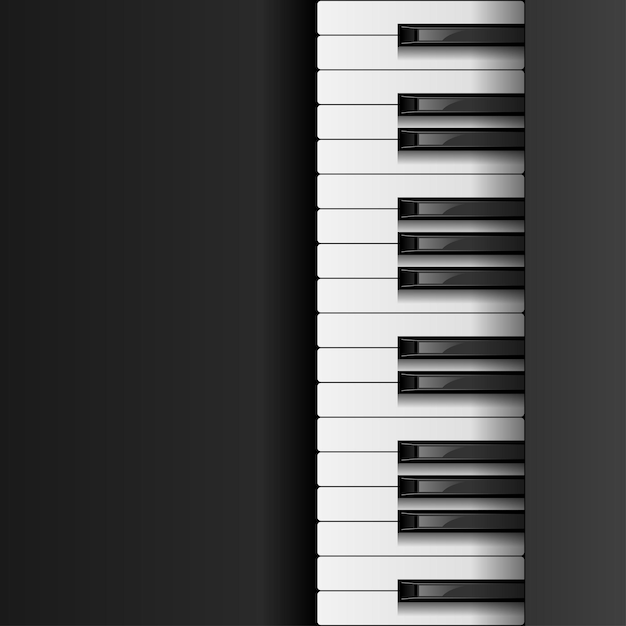 Abstracte Piano Toetsen Muziek Toetsenbord Instrument Lied Melodie Vector Ontwerpstijl