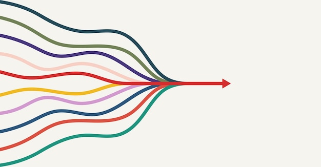 Vector abstracte pijl richting technische achtergrond