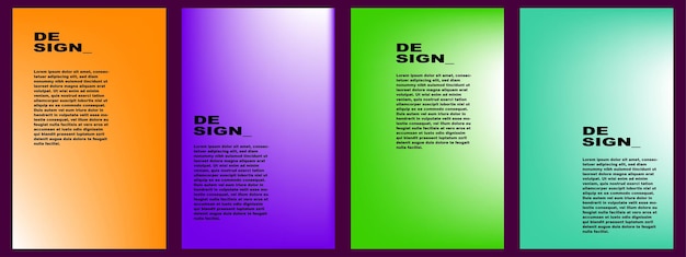 Abstracte platte achtergrond instellen voor banner poster sjabloon ontwerp flyer brochure etc