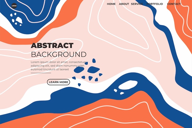 Abstracte platte website achtergrond kleurrijk