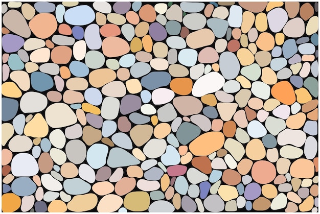 Abstracte presentatie van kleurrijke kiezels
