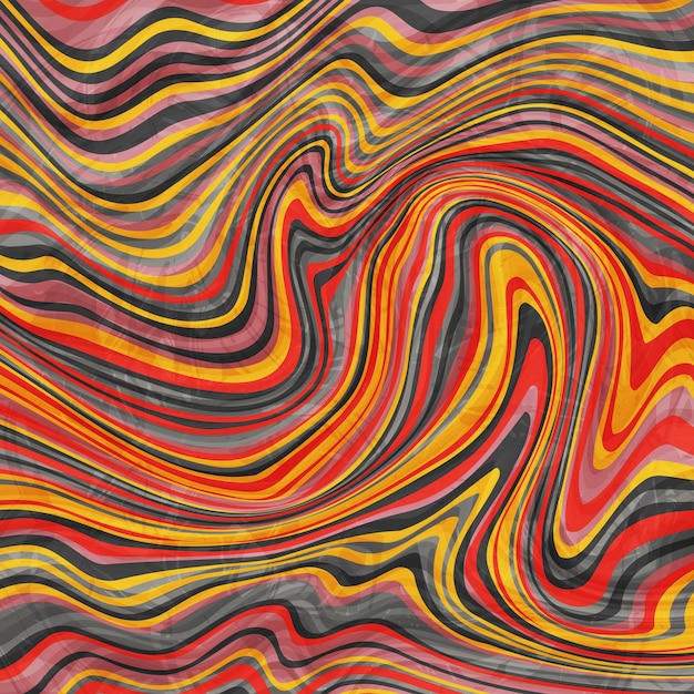 Abstracte psychedelische groovy achtergrond. vector illustratie.