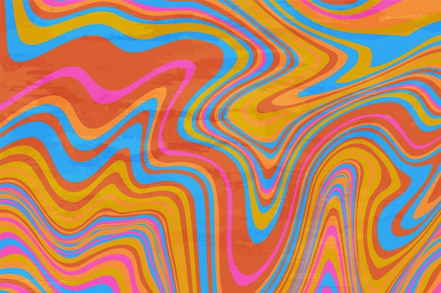 Abstracte psychedelische groovy achtergrond. vector illustratie.