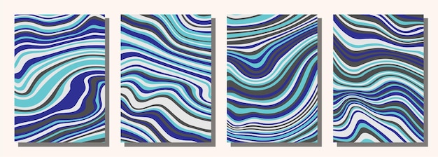 Abstracte psychedelische groovy vastgestelde achtergrond