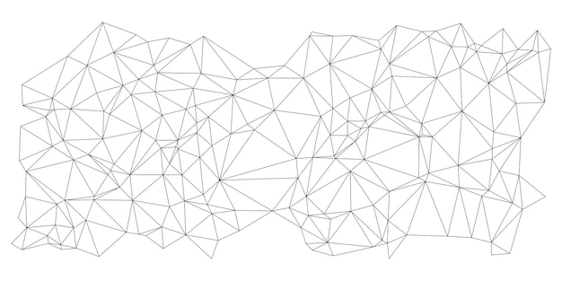 Vector abstracte punt- en driehoekverbinding achtergrondvectorillustratie