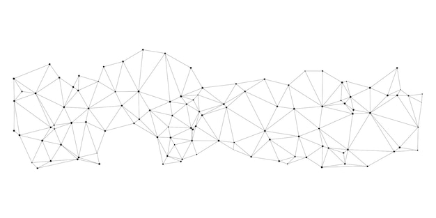 Abstracte punt- en driehoekverbinding achtergrondvectorillustratie
