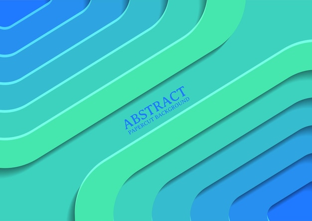 Abstracte rechthoek papercut ontwerp achtergrond met overlap laag, 3D rechthoek papercut achtergrond