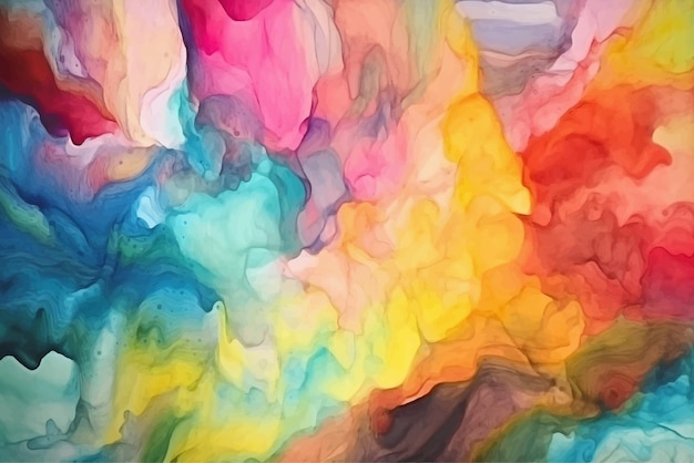 Vector abstracte regenboog kleuren aquarel achtergrond