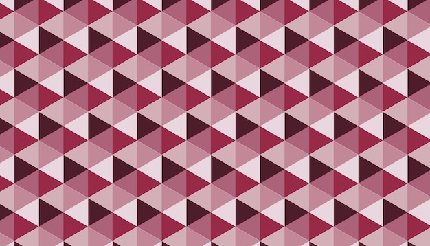 Abstracte rode geometrische zeshoek vormen naadloze achtergrond