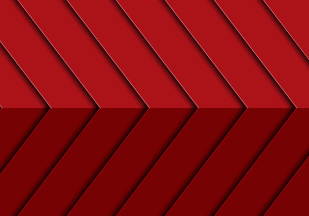 Abstracte rode het ontwerp moderne futuristische van het pijl 3d patroon vector als achtergrond.