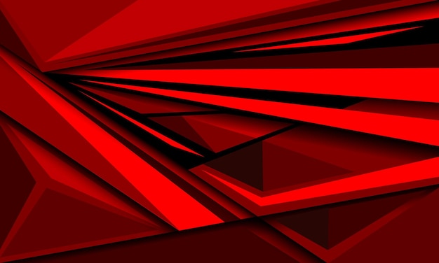 Abstracte rode toon snelheid richting geometrisch ontwerp moderne luxe futuristische achtergrond vector