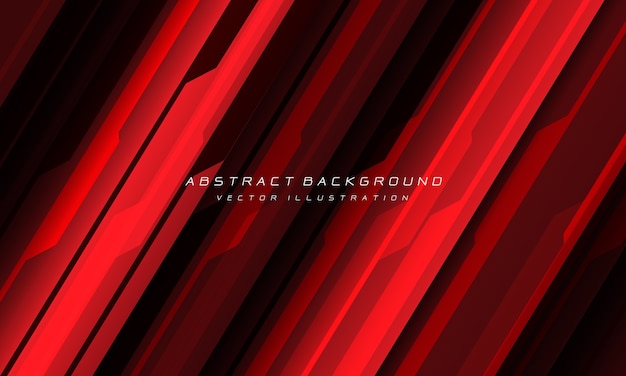 Abstracte rode zwarte cyber geometrische lijn met lege ruimte moderne futuristische achtergrond.