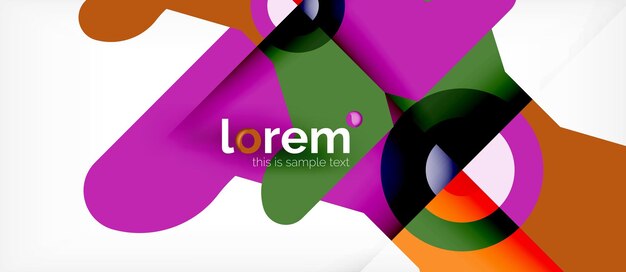 Abstracte ronde elementen samenstelling achtergrond organisch ontwerp