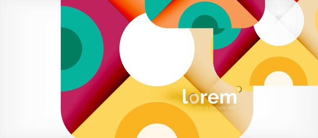 Abstracte ronde elementen samenstelling achtergrond organisch ontwerp
