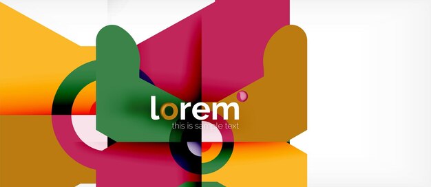 Abstracte ronde elementen samenstelling achtergrond organisch ontwerp