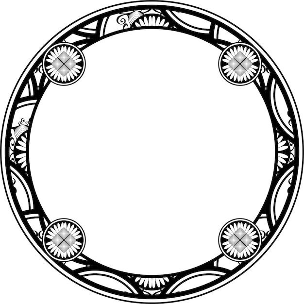 Vector abstracte ronde ornamenten kunnen worden gebruikt als wanddecoratie of boekomslagen enzovoort