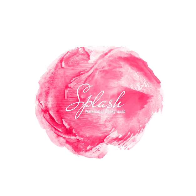 Vector abstracte roze aquarel splash achtergrond