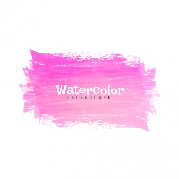 Abstracte roze het ontwerpachtergrond van de waterverfslag