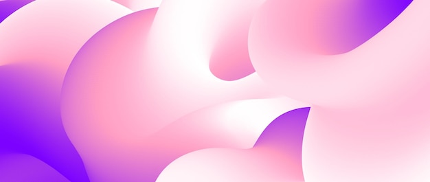 Abstracte roze paarse vloeistofgradiënt achtergrond golvende gebogen stroom poster behang Zachte vloeibare golf