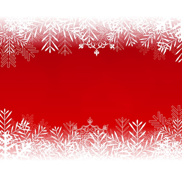 Abstracte schoonheid Kerstmis en Nieuwjaar achtergrond met sneeuw en sneeuwvlokken. Illustratie
