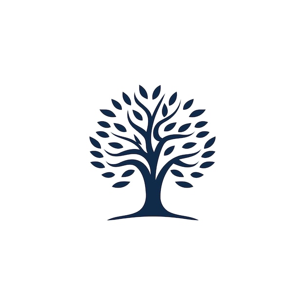 Abstracte sjabloon van het logo van het boombedrijf