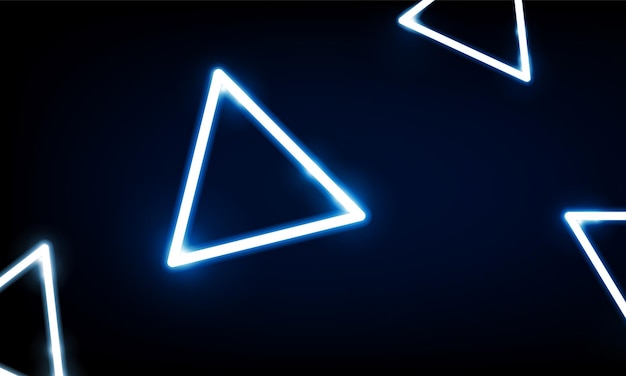Abstracte sleuteldeur open Light out technologie en met neon driehoeken Hitech communicatie concept innovatie achtergrond vector design