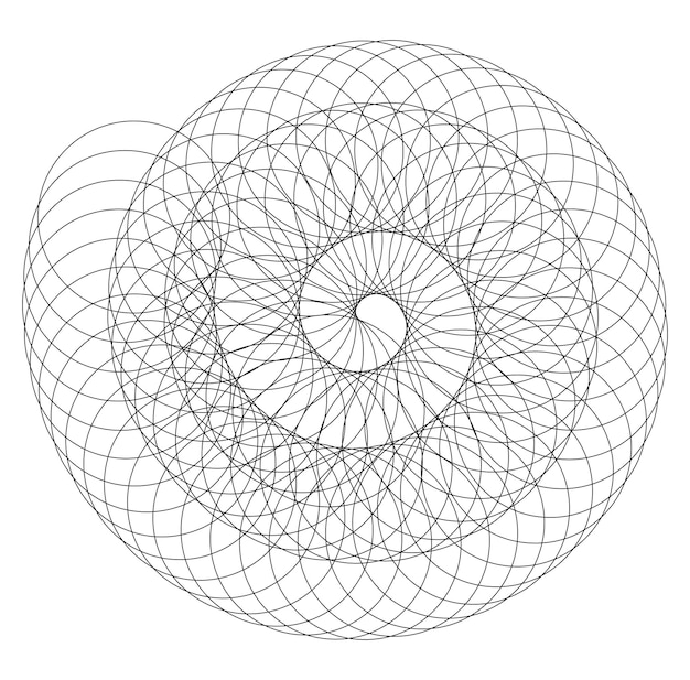 Abstracte spiraal regenboog ontwerpelement op witte achtergrond van twist lijnen Vector Illustratie eps 10 Golden ratio traditionele verhoudingen vector pictogram Fibonacci-spiraal voor elegante visitekaartje