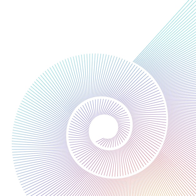 Abstracte spiraal regenboog ontwerpelement op witte achtergrond van twist lijnen Vector Illustratie eps 10 Gulden snede traditionele verhoudingen vector pictogram Fibonacci spira