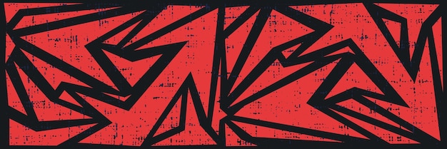 Abstracte sportbanner vector achtergrond in rode en zwarte kleur
