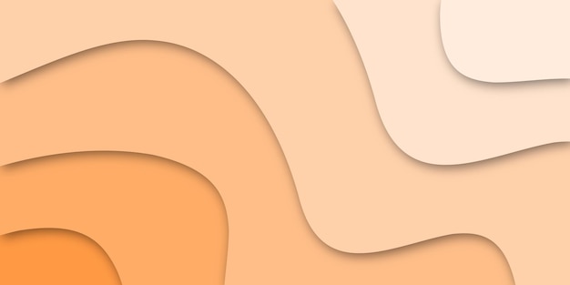 Abstracte stijlvolle licht oranje papier gesneden achtergrond