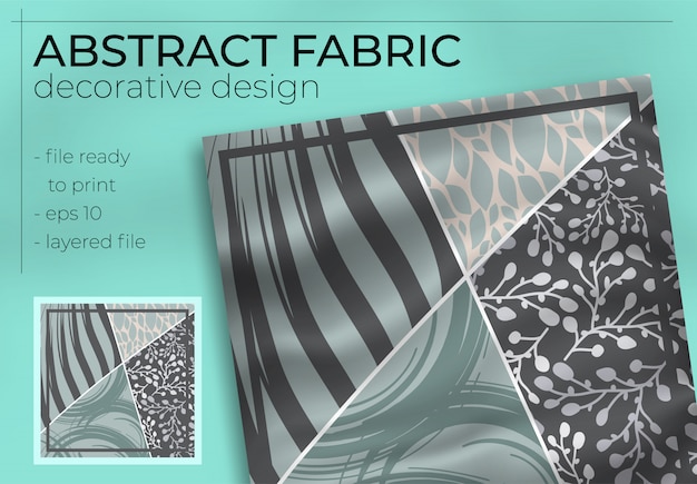 Abstracte stoffen decoratieve realistisch