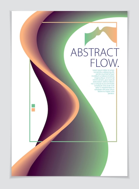 Abstracte stroom vloeistof vector kleurrijke mix kunst achtergrond. a4-afdrukformaat. brochure, flyer, omslag, poster of gidssjabloon.