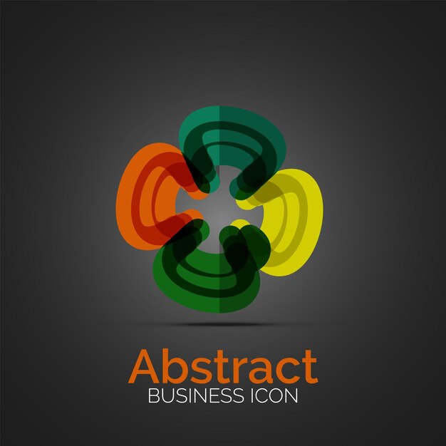 Abstracte symmetrische zakelijke icoon