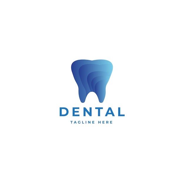 Vector abstracte tandheelkundige zorg logo ontwerp tand vector ontwerpsjabloon tandarts kliniek logotype