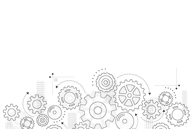 Abstracte tandwiel mechanisme achtergrond Machine technologie Vector illustratie